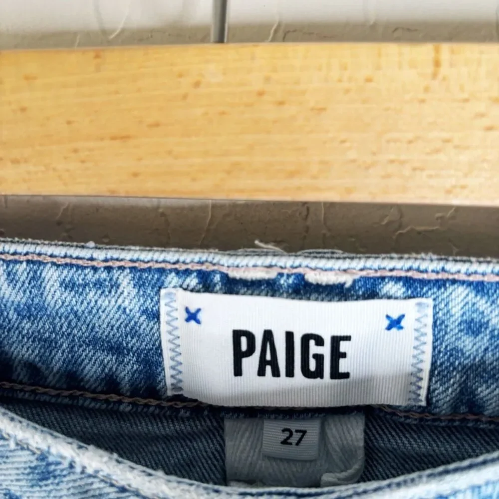 PAIGE Stella Straight Gnarly Destructed - Picture 3 of 7